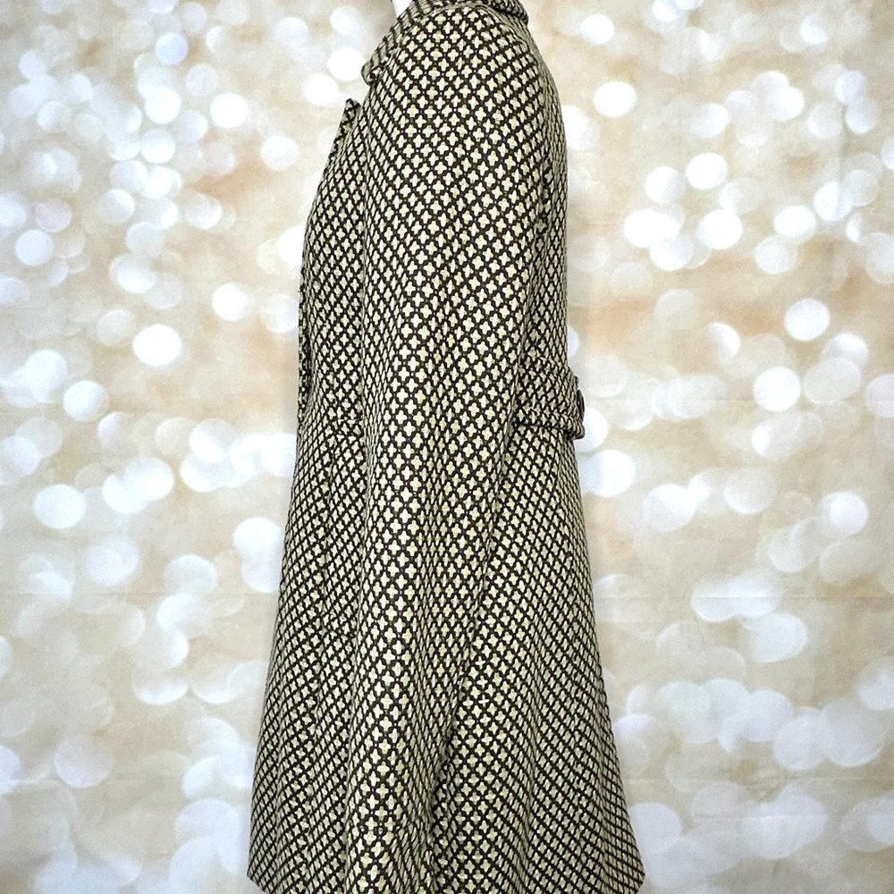 Urban Behaviour Green/Black Patterned Trench Coat - image 2